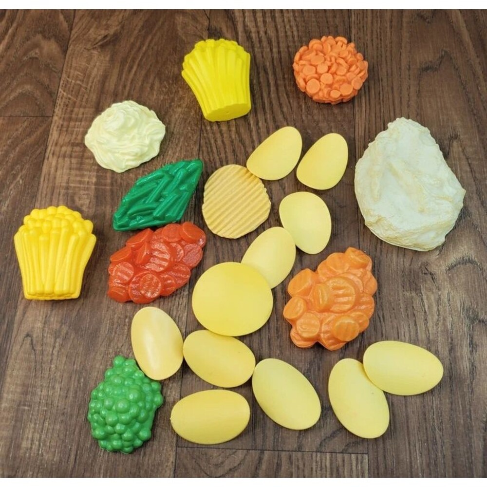 Pretend Play Food Meal Side Dishes Mash Potatoes Fries Veggies Chips Lot of 20